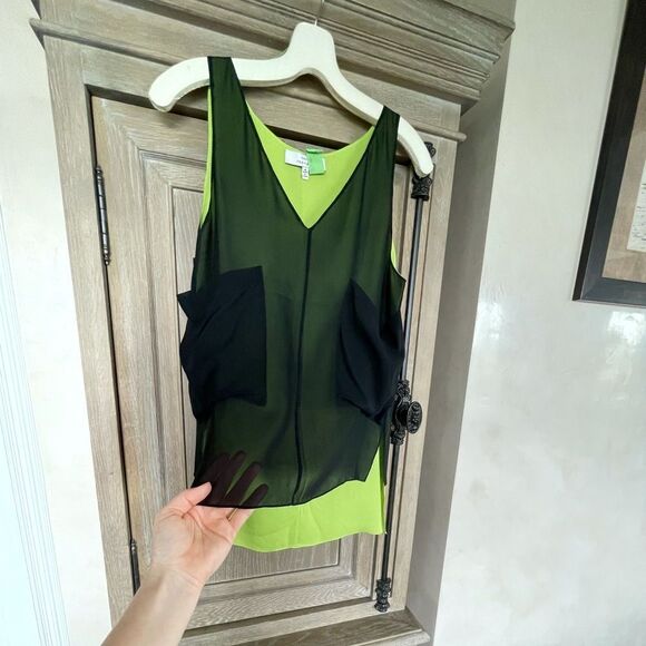 Robert Rodriguez Silk V-Neck Blouse size 4 - Picture 6 of 13